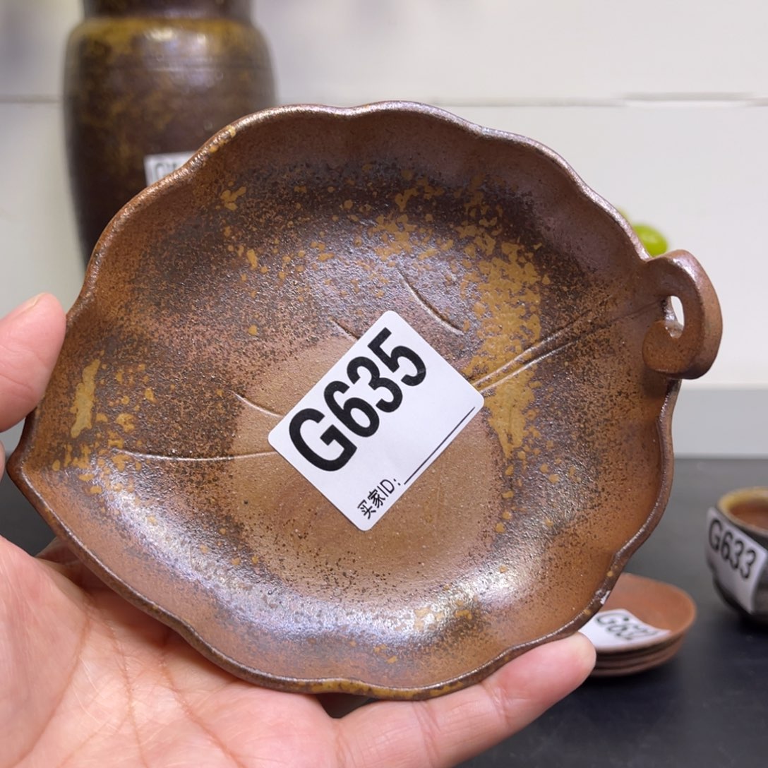 备前烧作品 好看的碟子