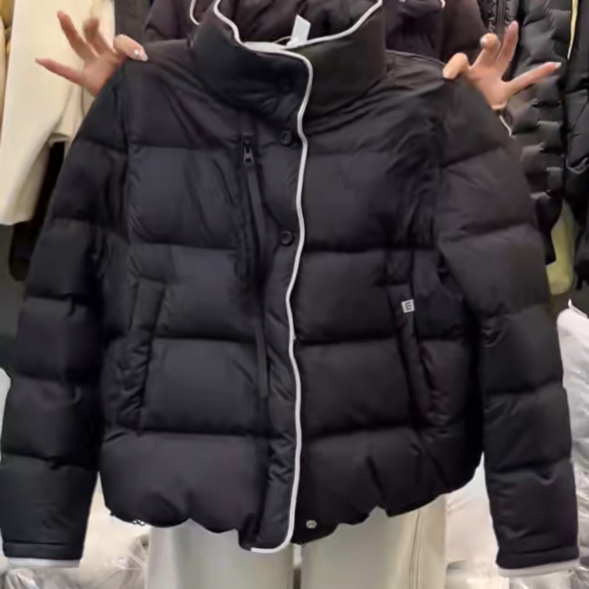 保暖宽松型立领厚款常规款女款百搭外套