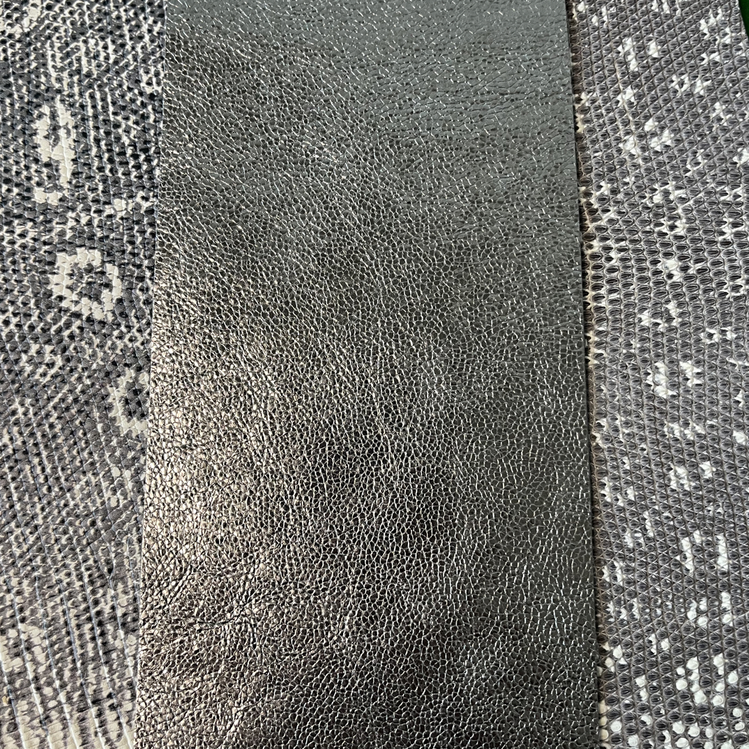 银色哈密瓜纹百分之百真皮