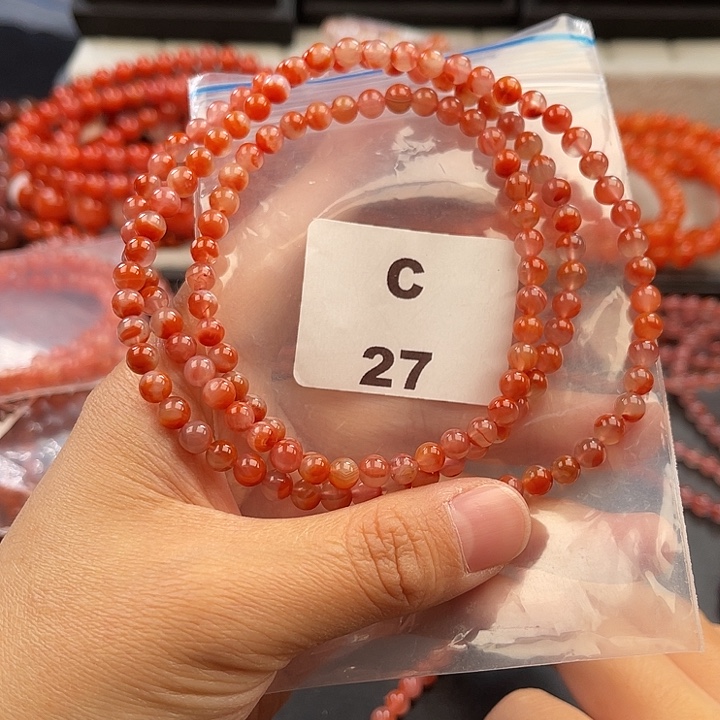 南红玛瑙未镶嵌多样性发货默认微瑕称重5mm