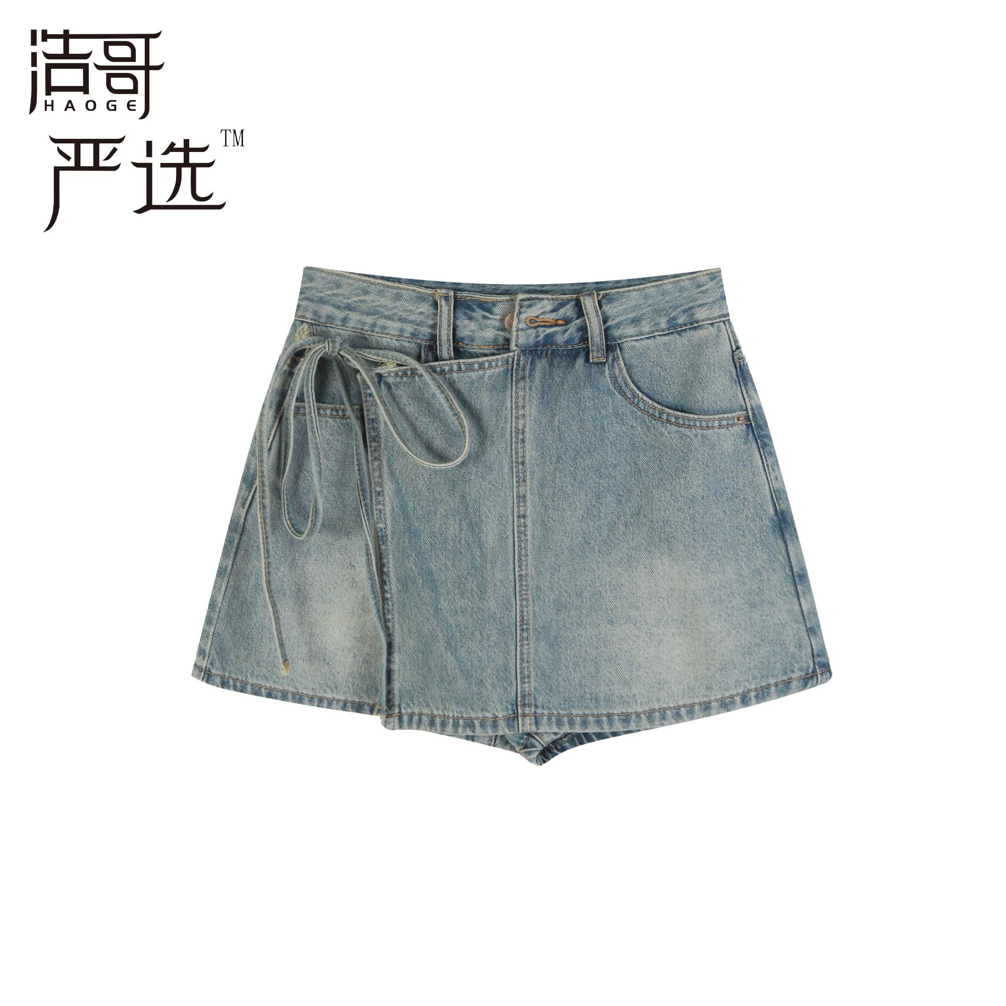 冰冰严选●裙裤预C5BSQ1076A休闲短裙时尚夏季小众设计感A字潮