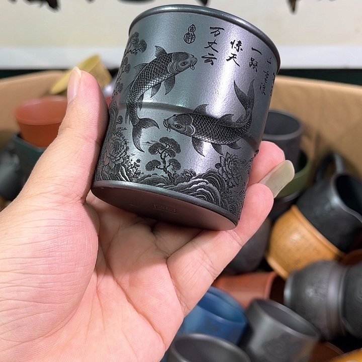 茶杯紫砂全手工紫砂主人杯