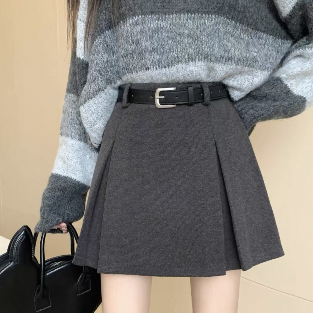 【金】秋冬新款！毛呢厚款短裙短裤，默认微瑕