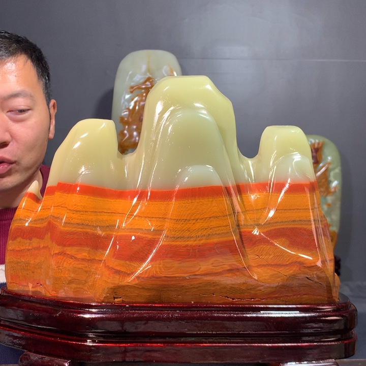 石材天然原石摆件