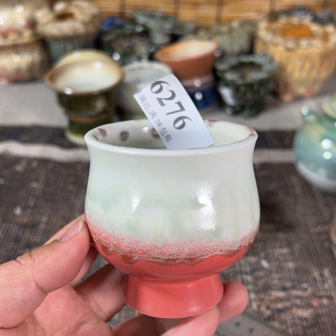 红陶景德镇手工花盆