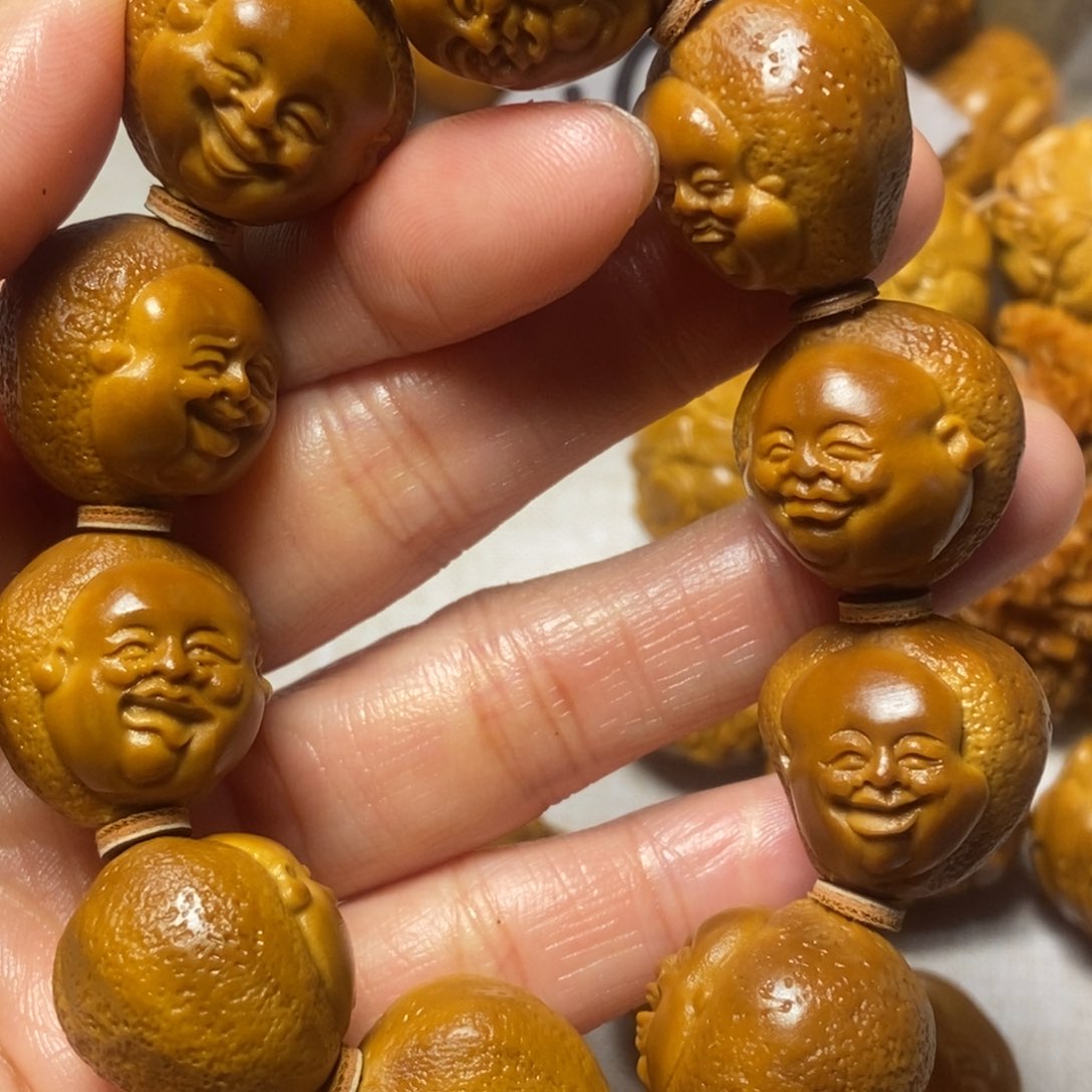 橄榄核手串/手链橘子皮弥勒