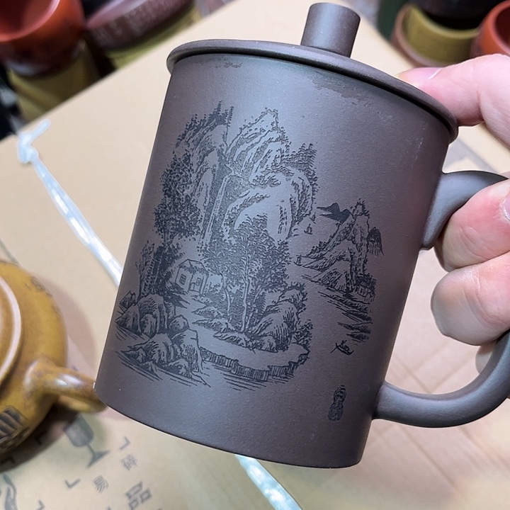 紫砂茶杯全手工紫砂主人杯