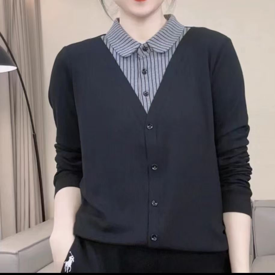 2025新款妈妈春季洋气打底衫女修身百搭欧货长袖T恤卫衣内搭上衣