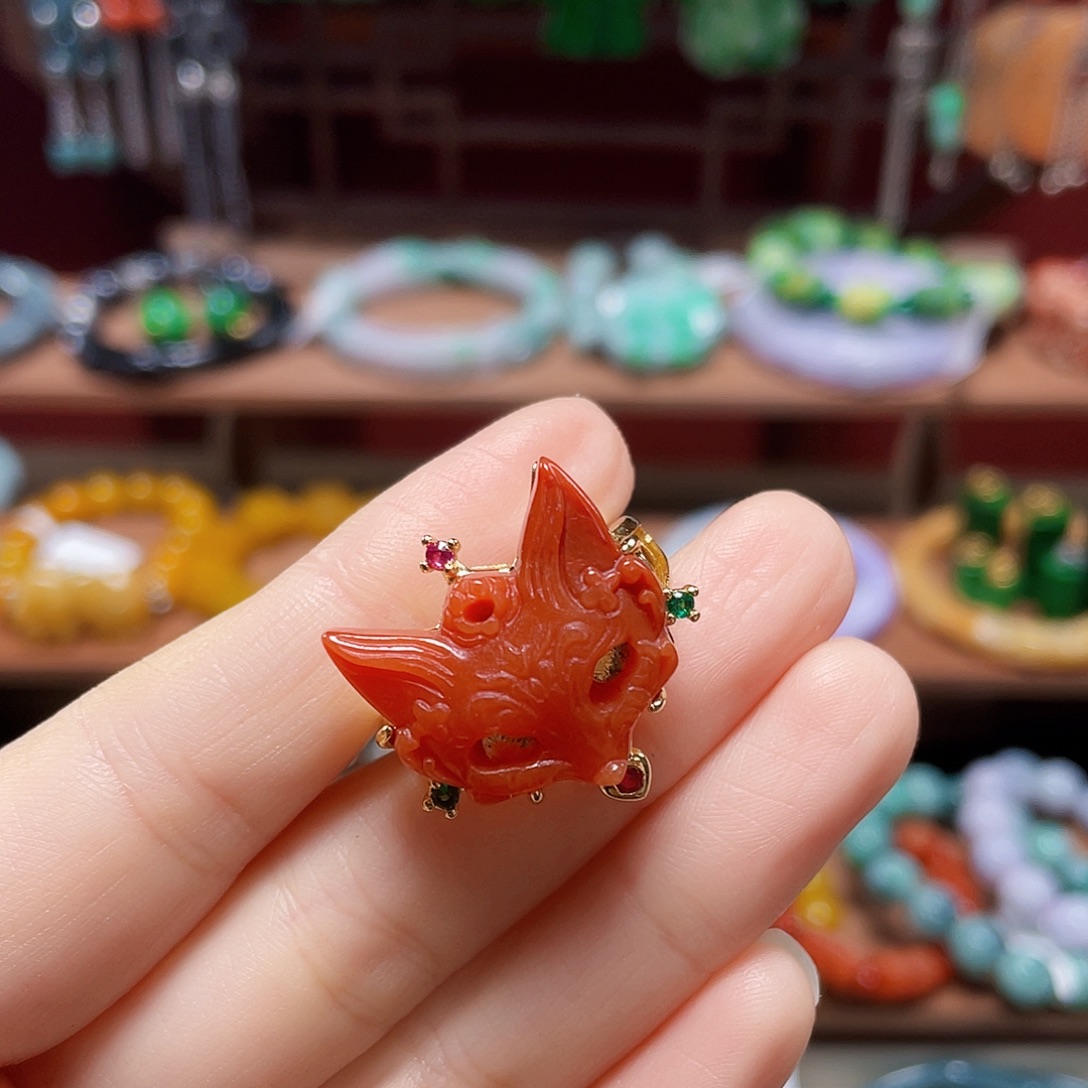 翡翠未镶嵌戒指饰品
