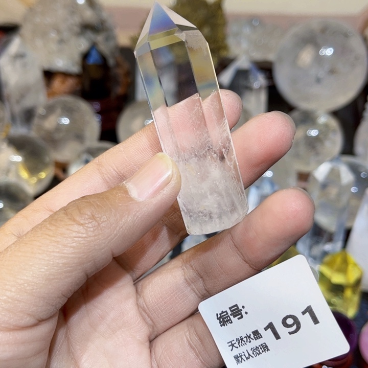 水晶摆件未镶嵌六棱柱