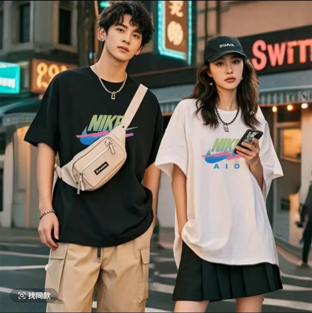 X9FZ【一折粉丝福利】夏季男女同款百搭时尚潮牌短袖T恤