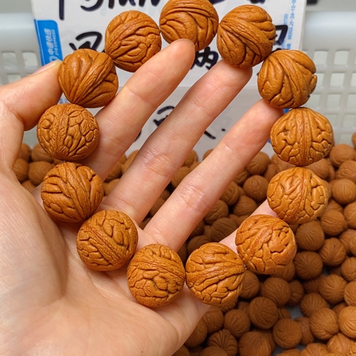 桃核手串20mm左右金丝龙珠单圈