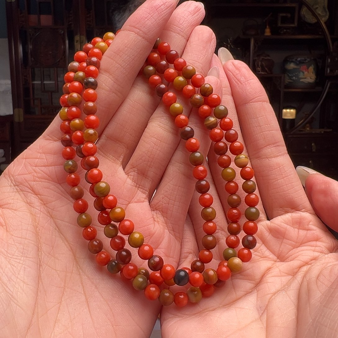 南红玛瑙南红未镶嵌XJ044。5mm