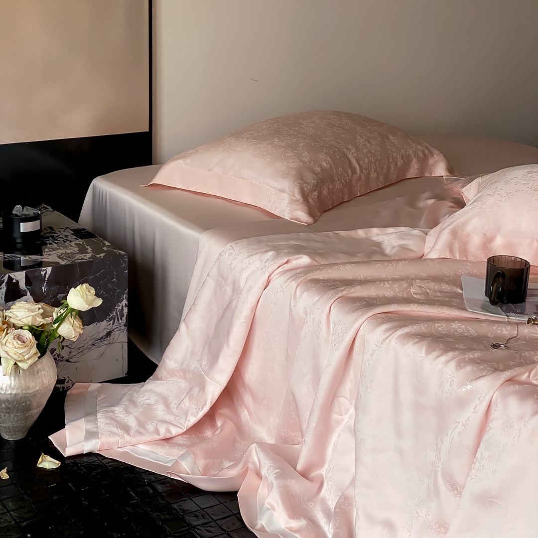 【夏被四件套】60支a类进口兰精天丝夏凉被 莱赛尔凉感空调被可机洗