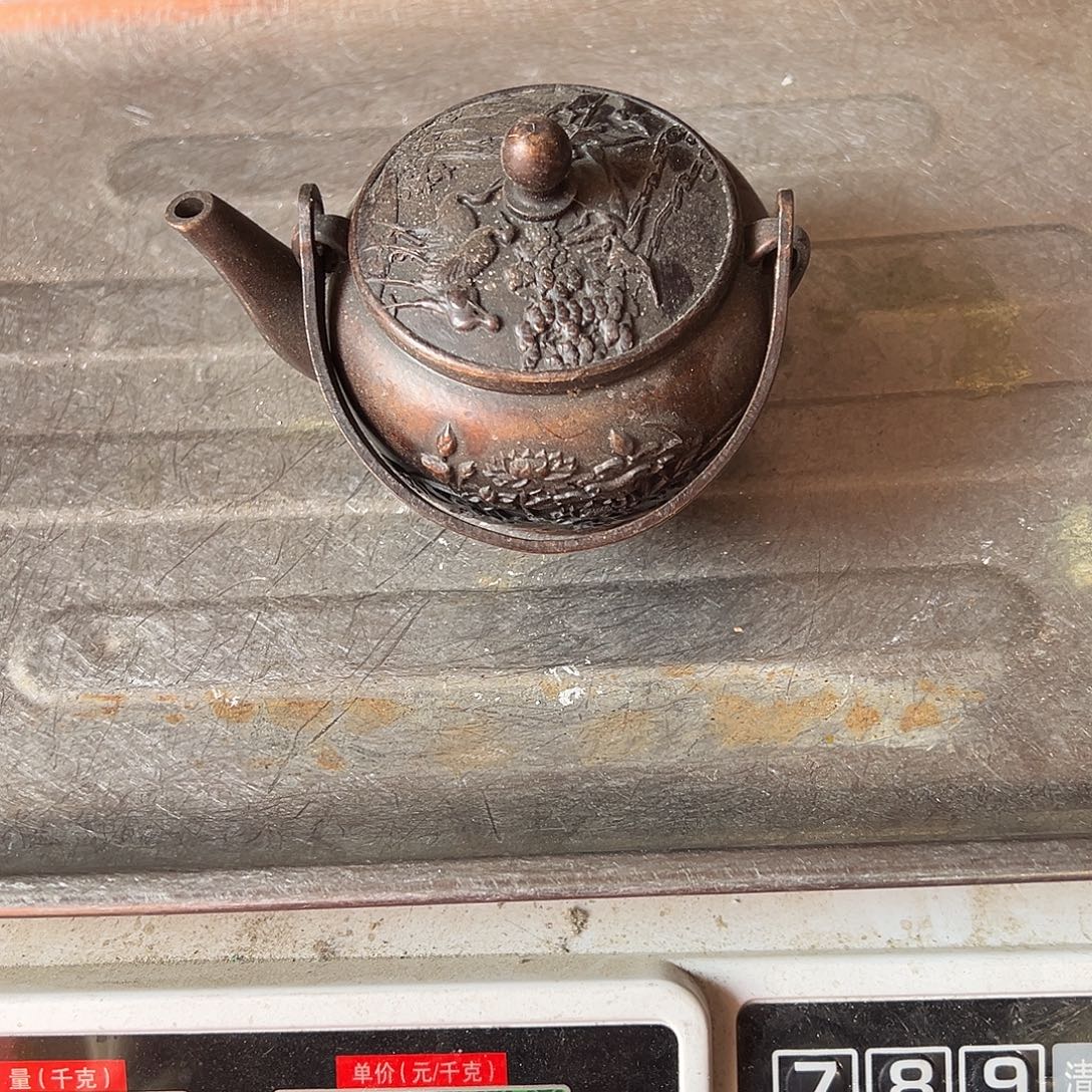 缘***生黄铜摆件，文房摆件