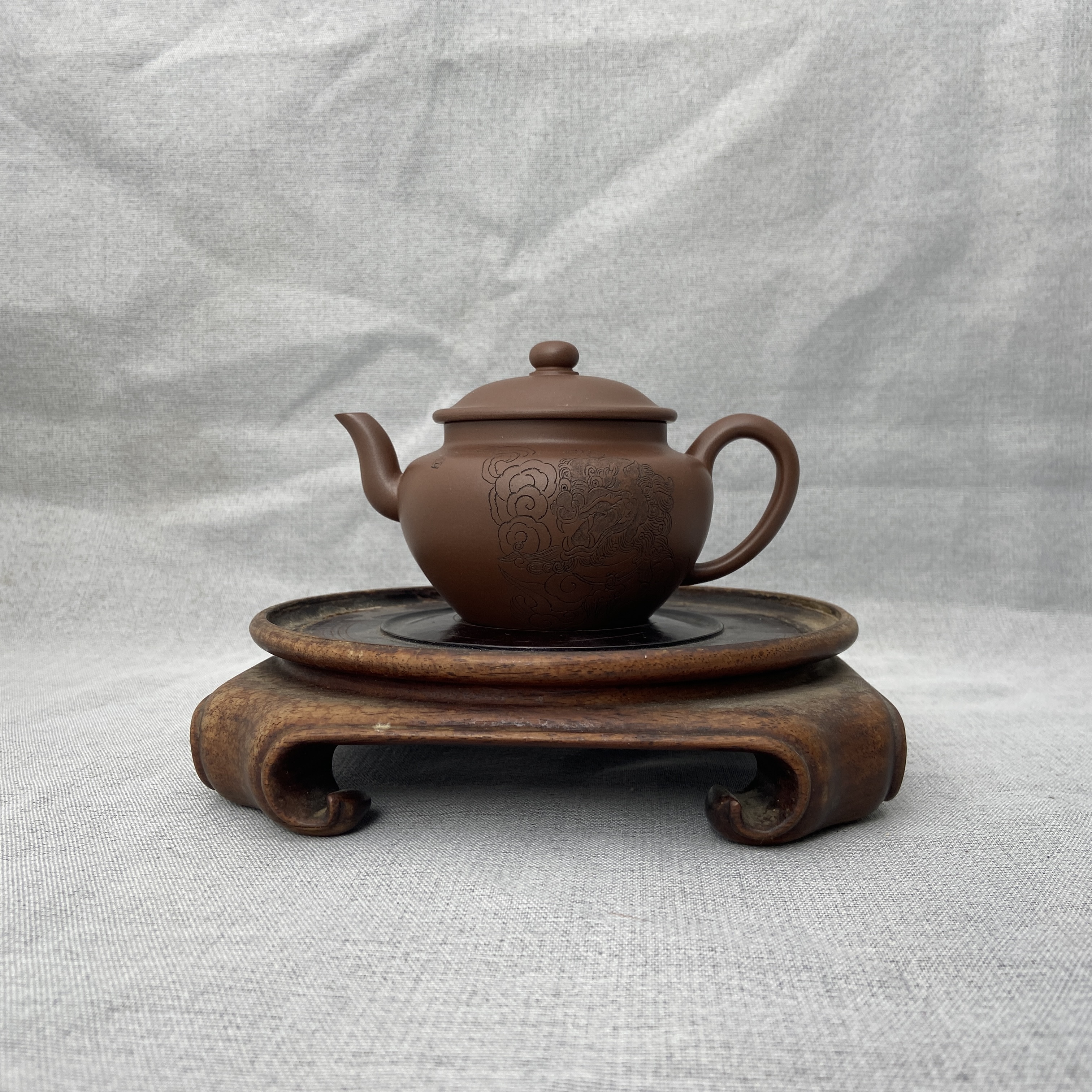 宜兴手工紫砂陶 茶壶GS3495-37