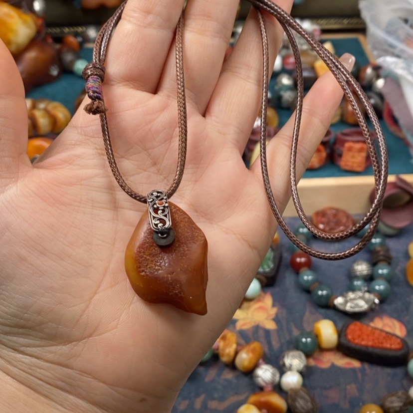 【闪购商品】蜜蜡颈饰未镶嵌项链