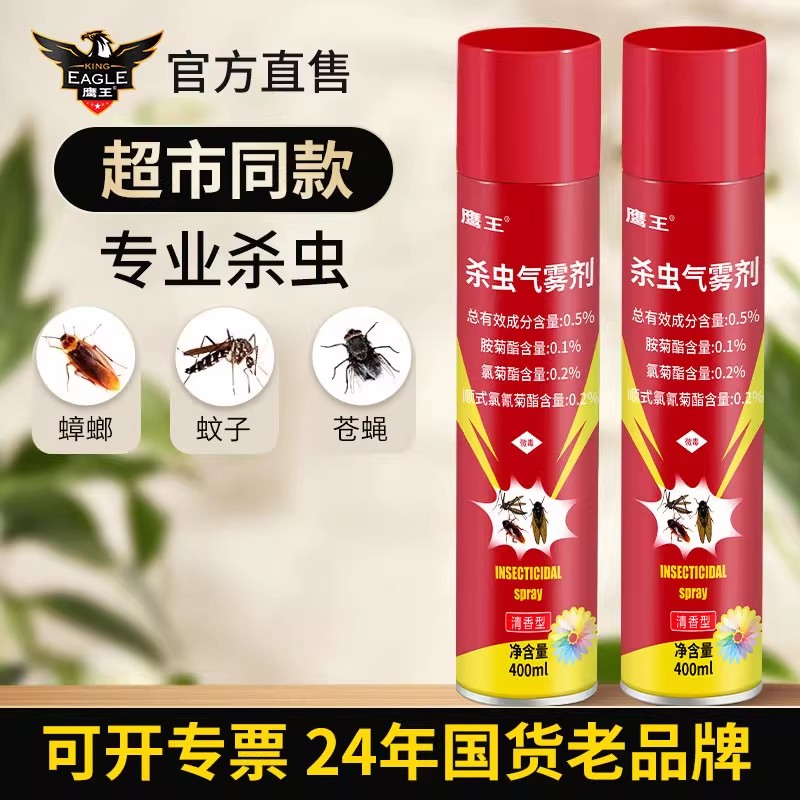 杀虫剂气雾剂喷雾家用驱虫室内灭蟑螂非药除蚊子飞虫无味厨房通用