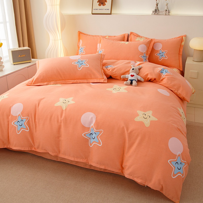 加厚磨毛四件套简约风