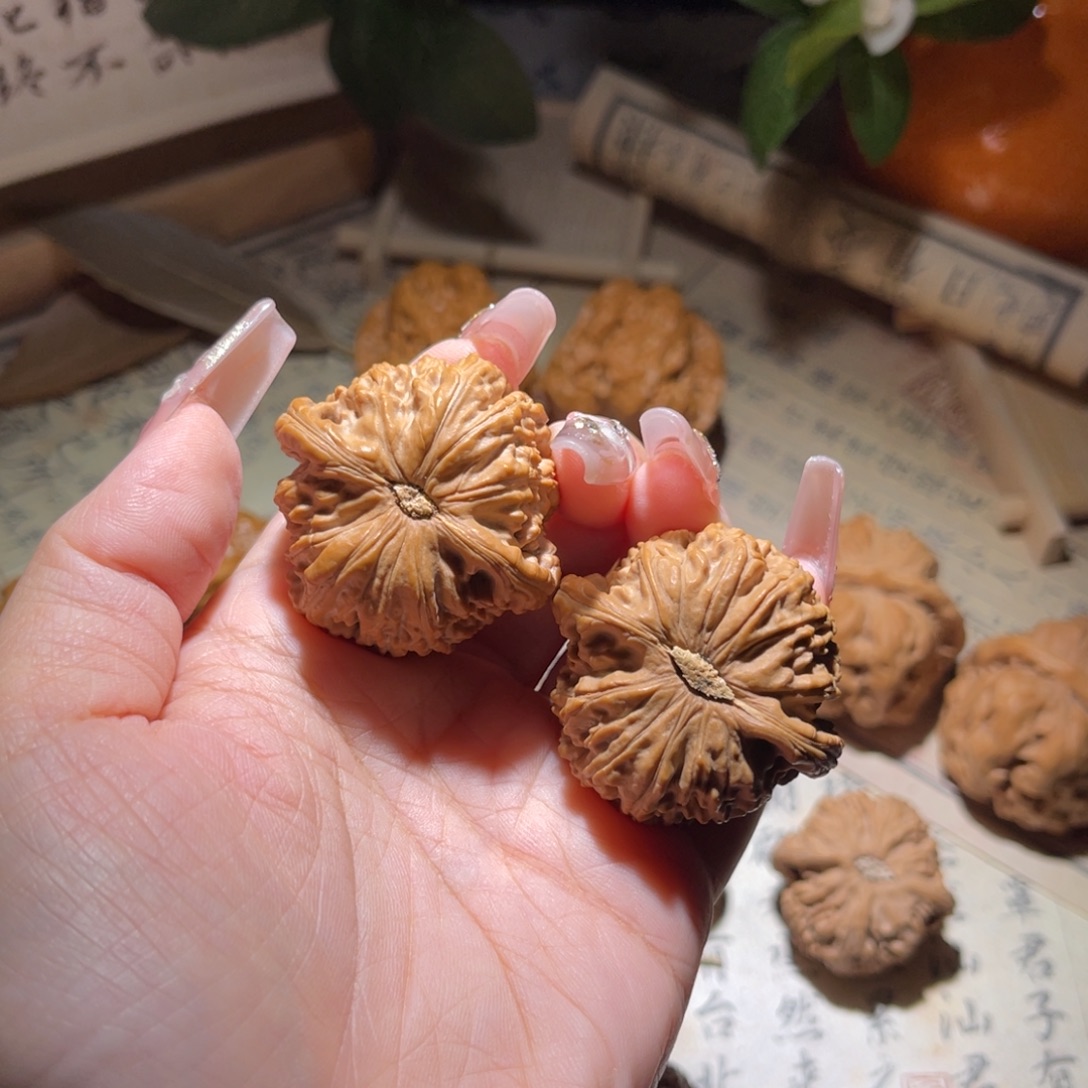 吊坠文玩核桃38球白直播选购8808