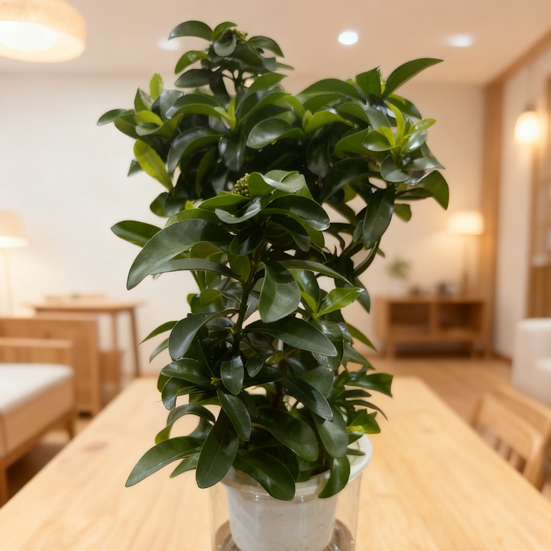 水培水果龙船花（默认塑料盆绿植客厅桔子树朱砂平安树）