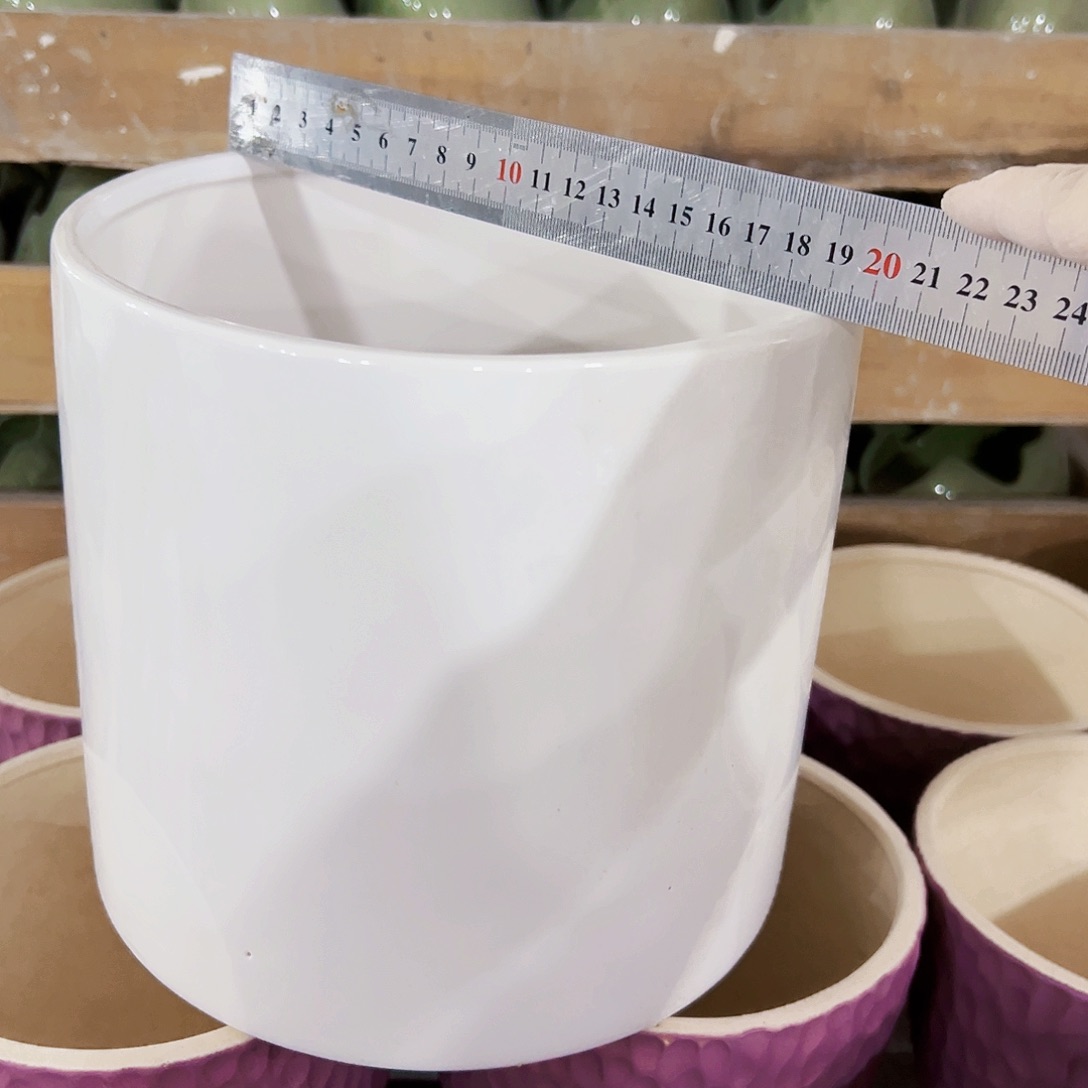 有孔外贸尾单陶瓷花盆凑单10米包邮