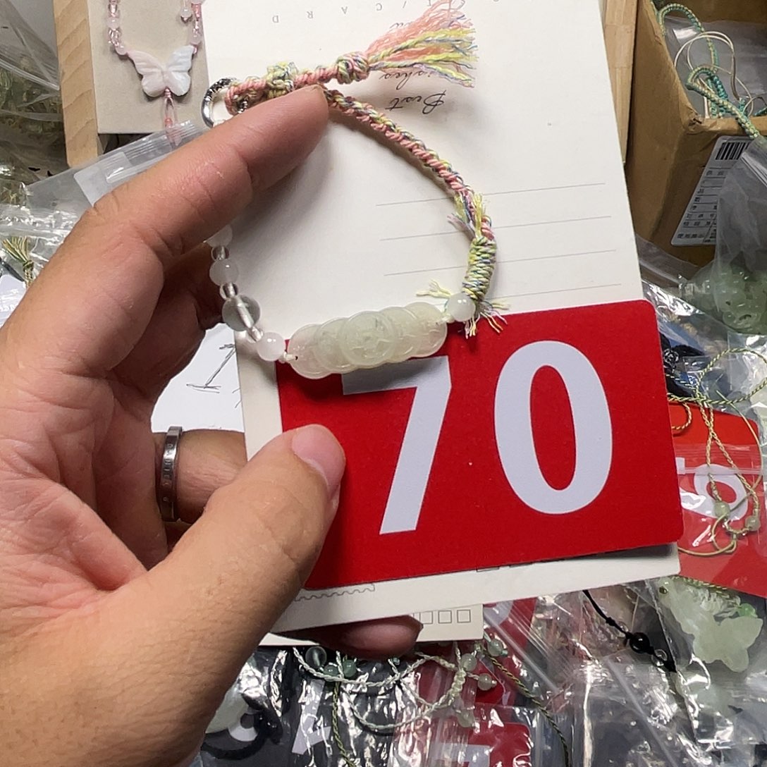 蛇纹石玉合金颈饰