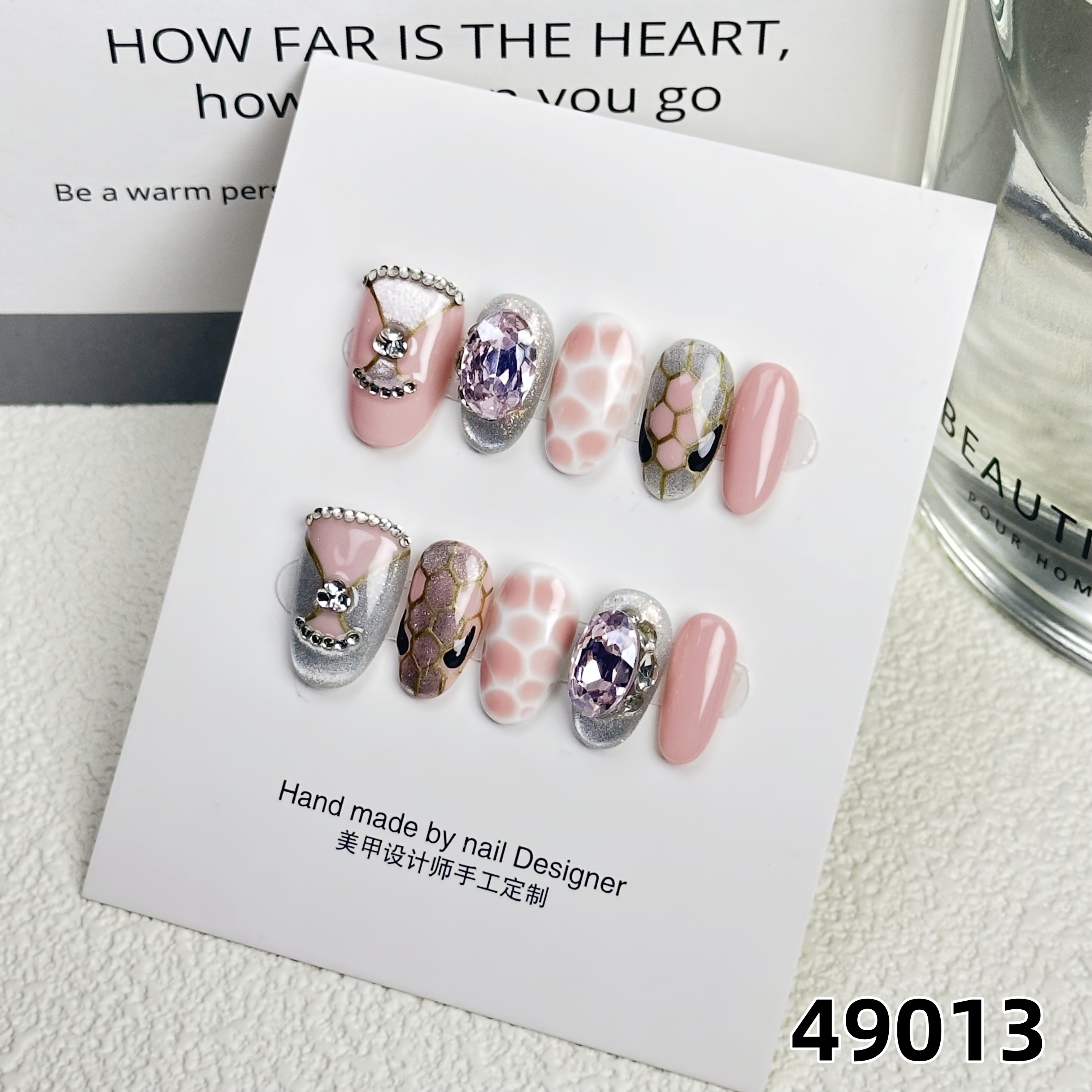 原创：短椭圆 18.5mm 编号49013 纯手工穿戴甲