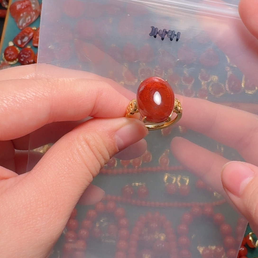 南红玛瑙南红银S925镶嵌