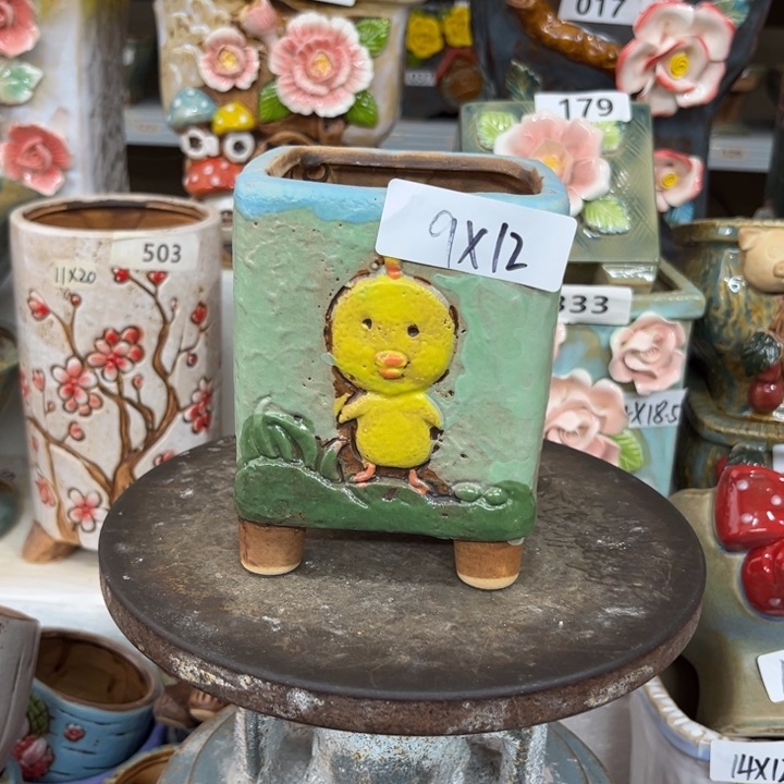 紫砂花盆粗陶材质多肉花盆