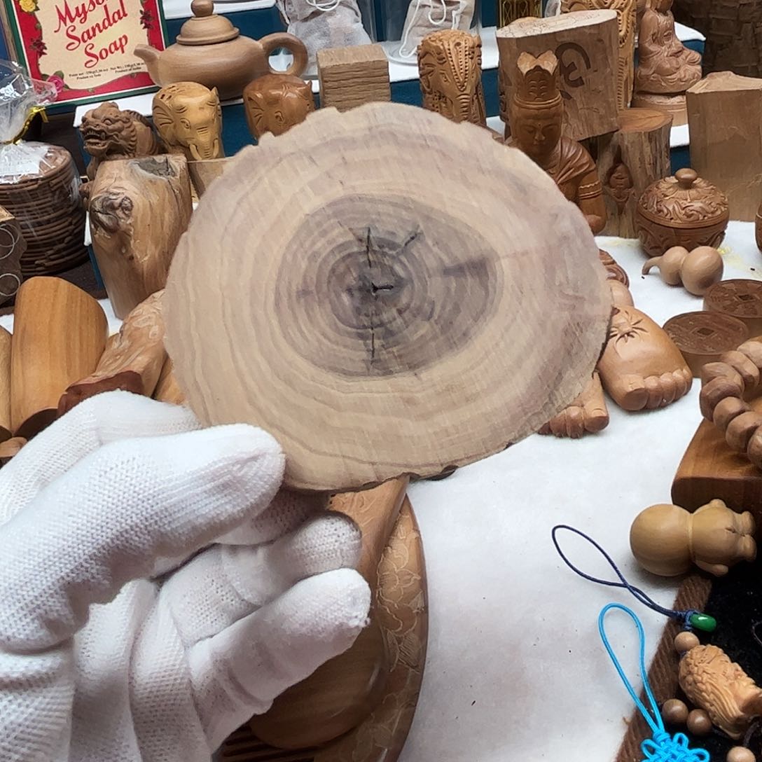 檀香木手串/手链@****?老山檀香小木片