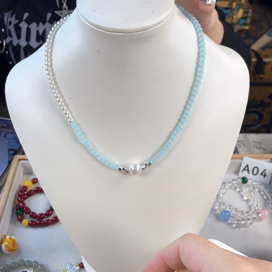 针钠钙石银S925镀金镶嵌手饰