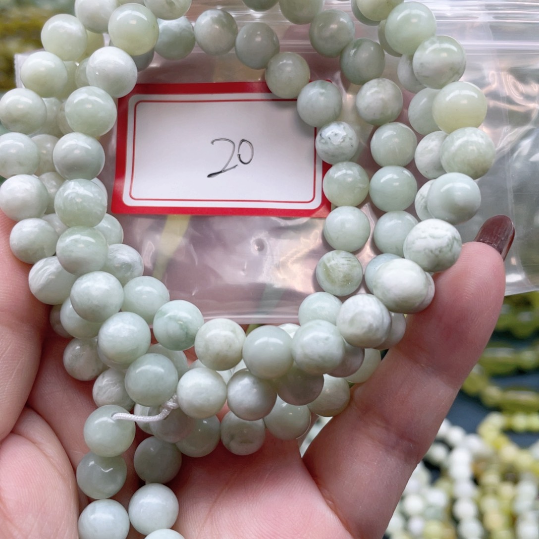 未镶嵌蛇纹石玉手串