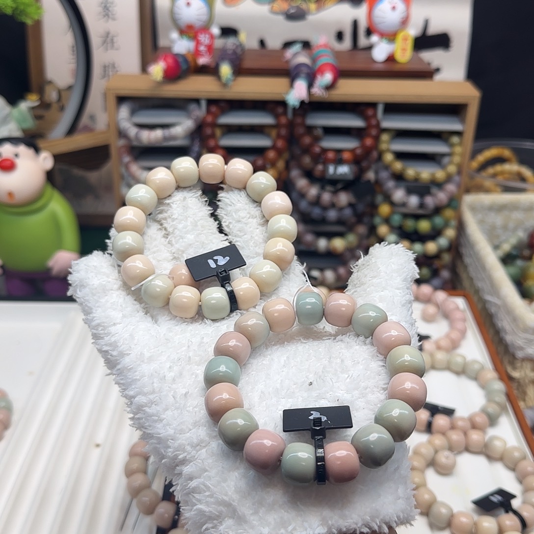 A***艾菩提根/象牙果吊坠粉蓝独角兽3和12