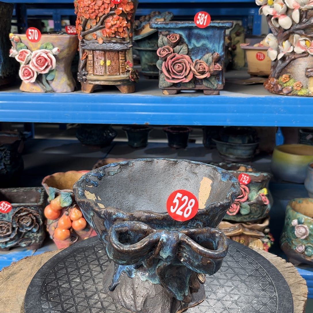 微瑕528 号陶然花器手工花盆