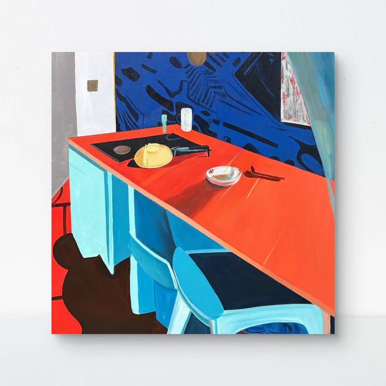 【一起就餐】孤品 “75*75” No.349 纯手绘挂画