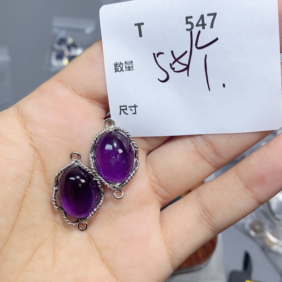 银S925镶嵌颈饰水晶E547