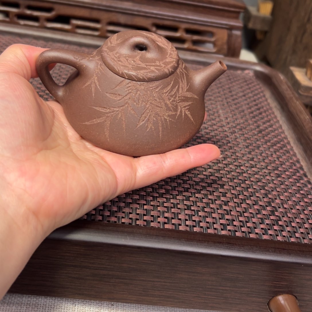 紫砂茶壶老*堡全手紫砂