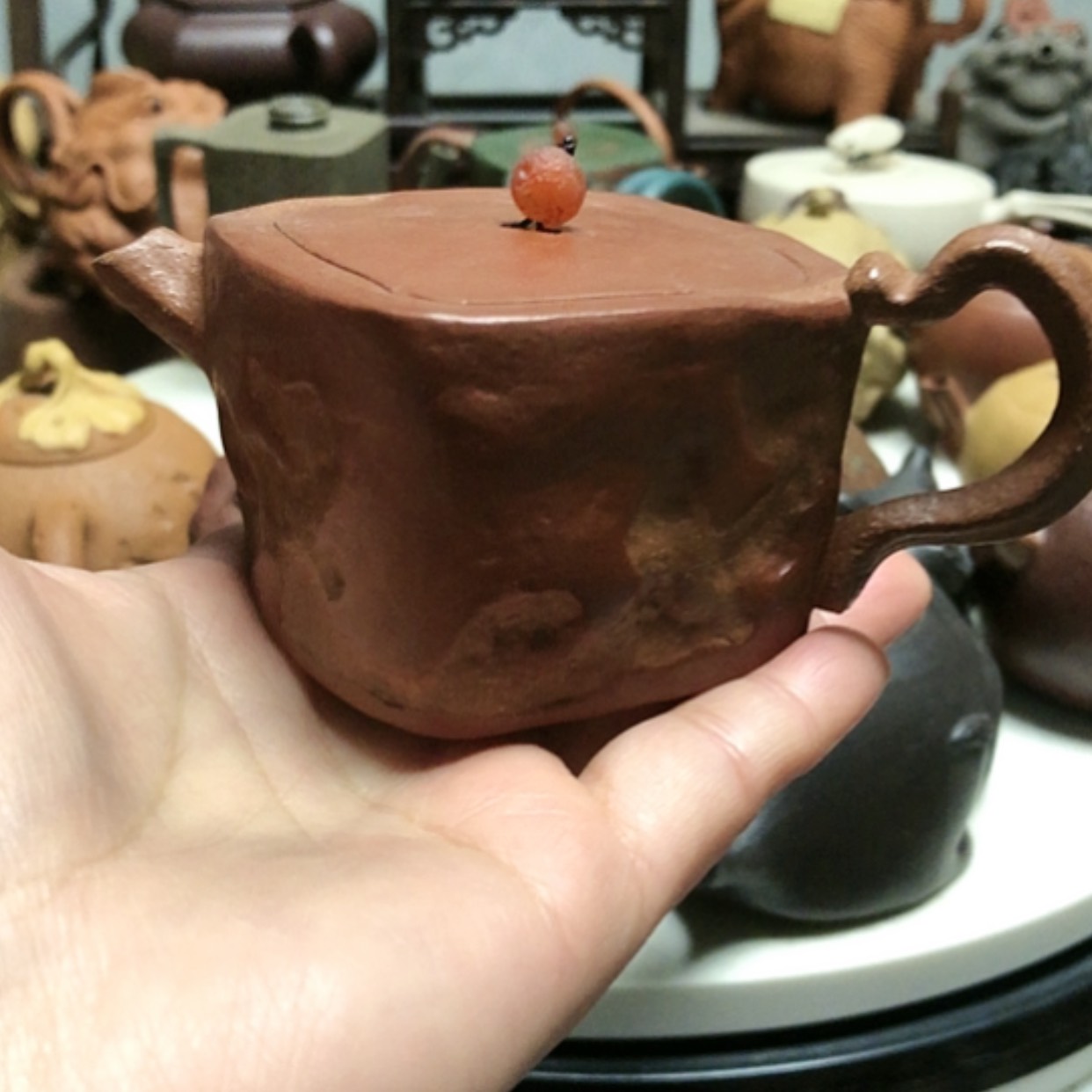 【闪购商品】紫砂茶壶胜*阁120C仿生方器