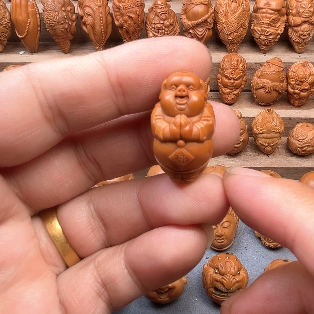 橄榄核吊坠17小猪福利