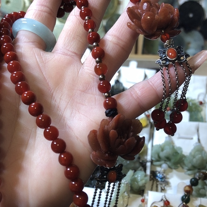 岫玉岫玉耳环未镶嵌