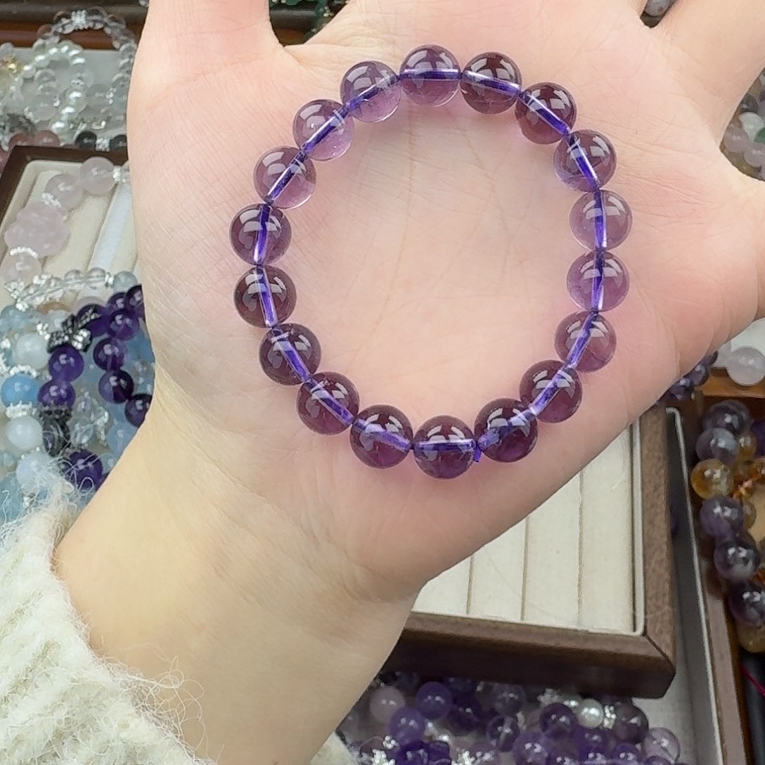 烟晶手链未镶嵌好