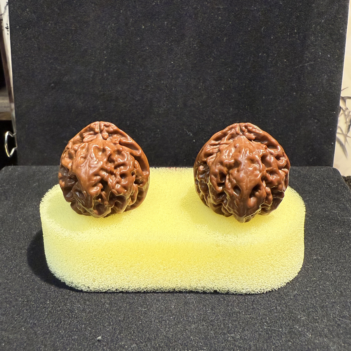 文玩核桃，秦岭野生金玉八棱，纯手盘2月