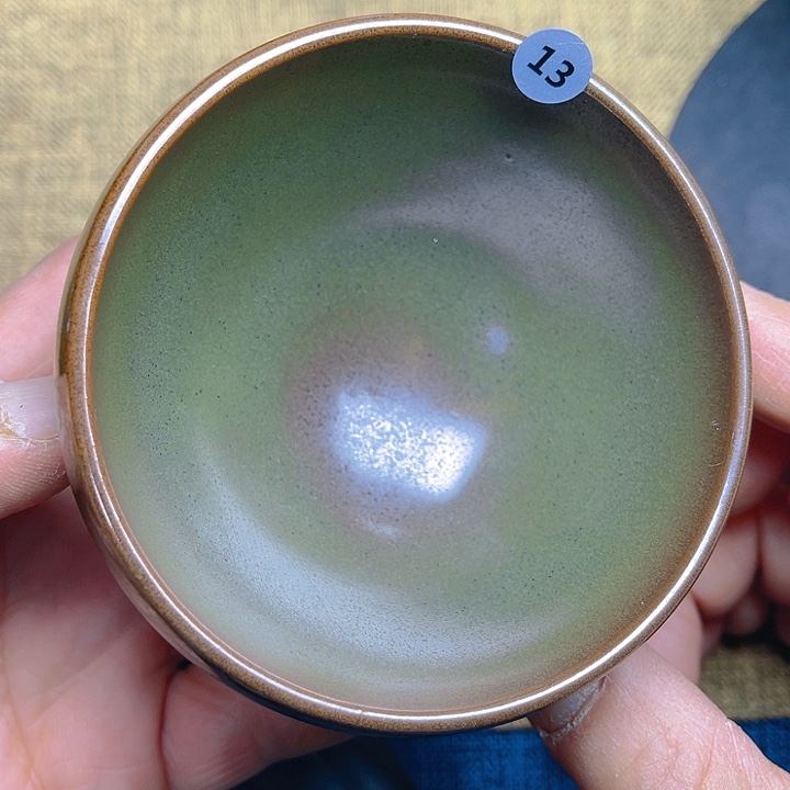 茶盏龙窑柴烧钵钵器型8.5口径