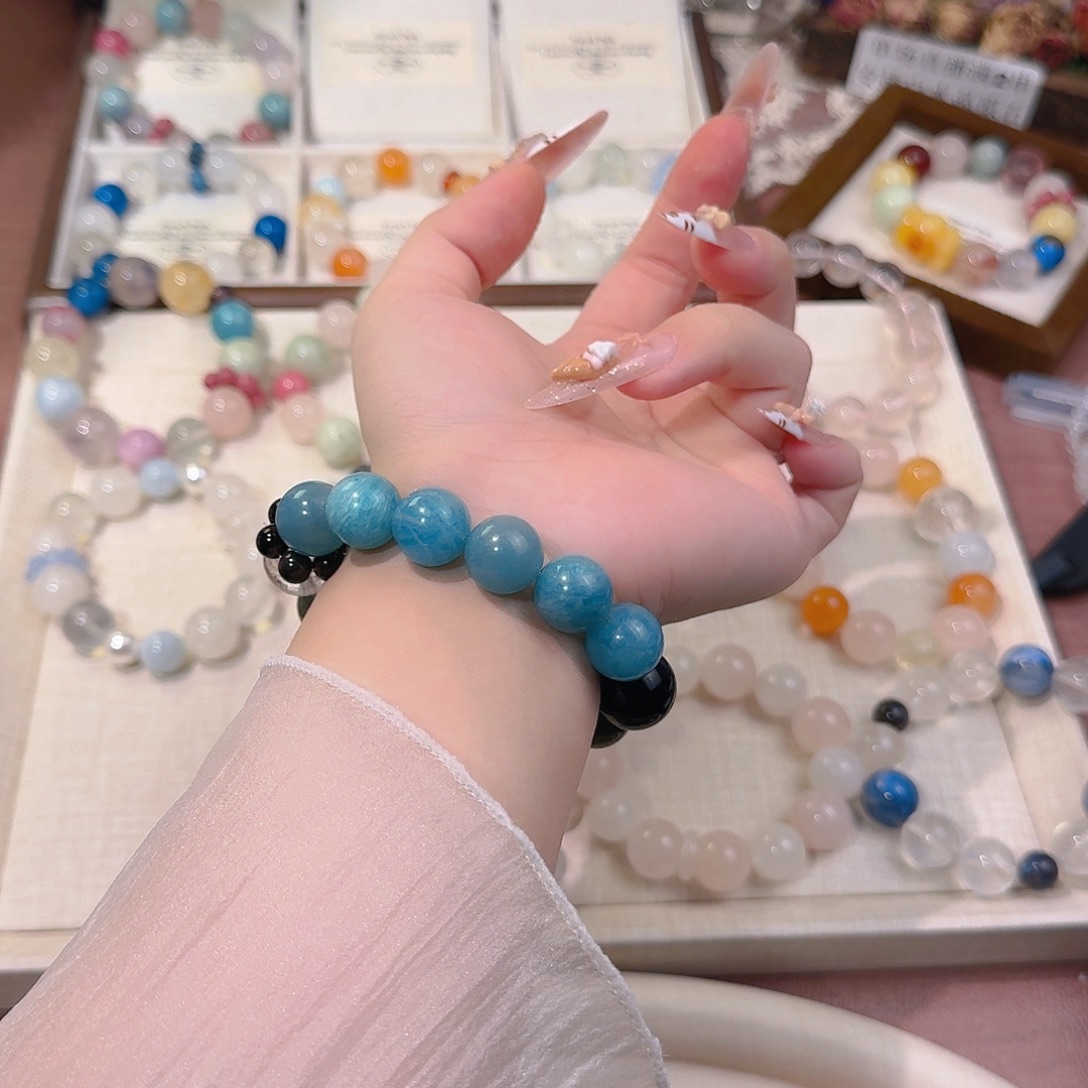 水晶手链合金天然水晶手串多样性发其一