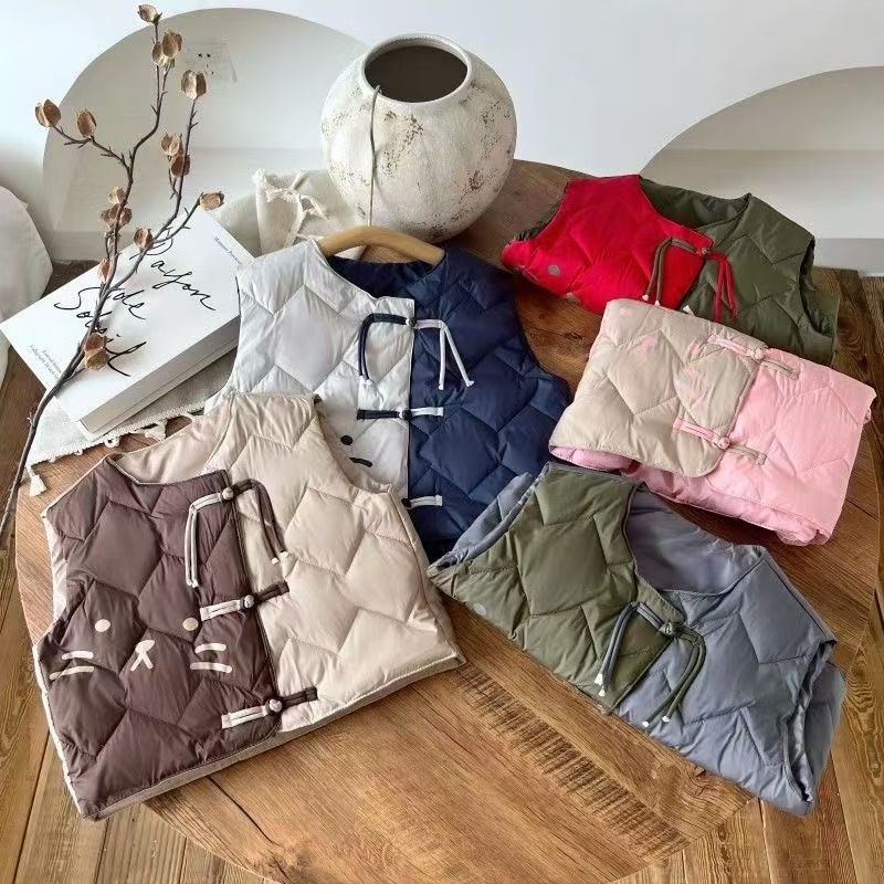 国风拼接款雨雨马甲