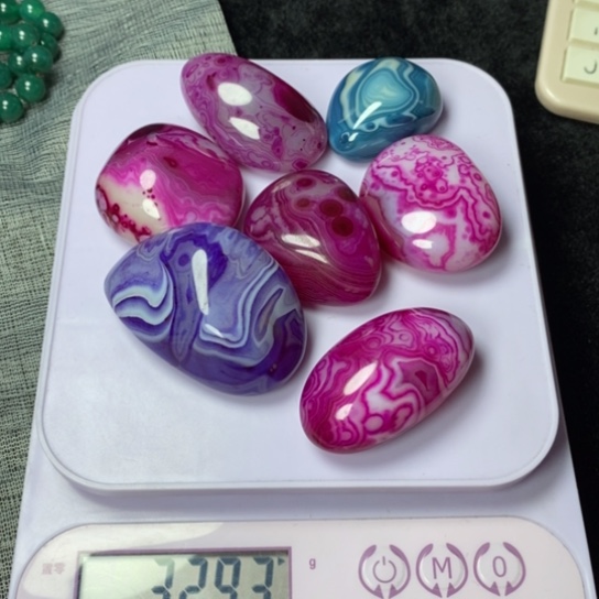 玛瑙/玉髓珠宝奇石未镶嵌豪**丈打孔不退不换