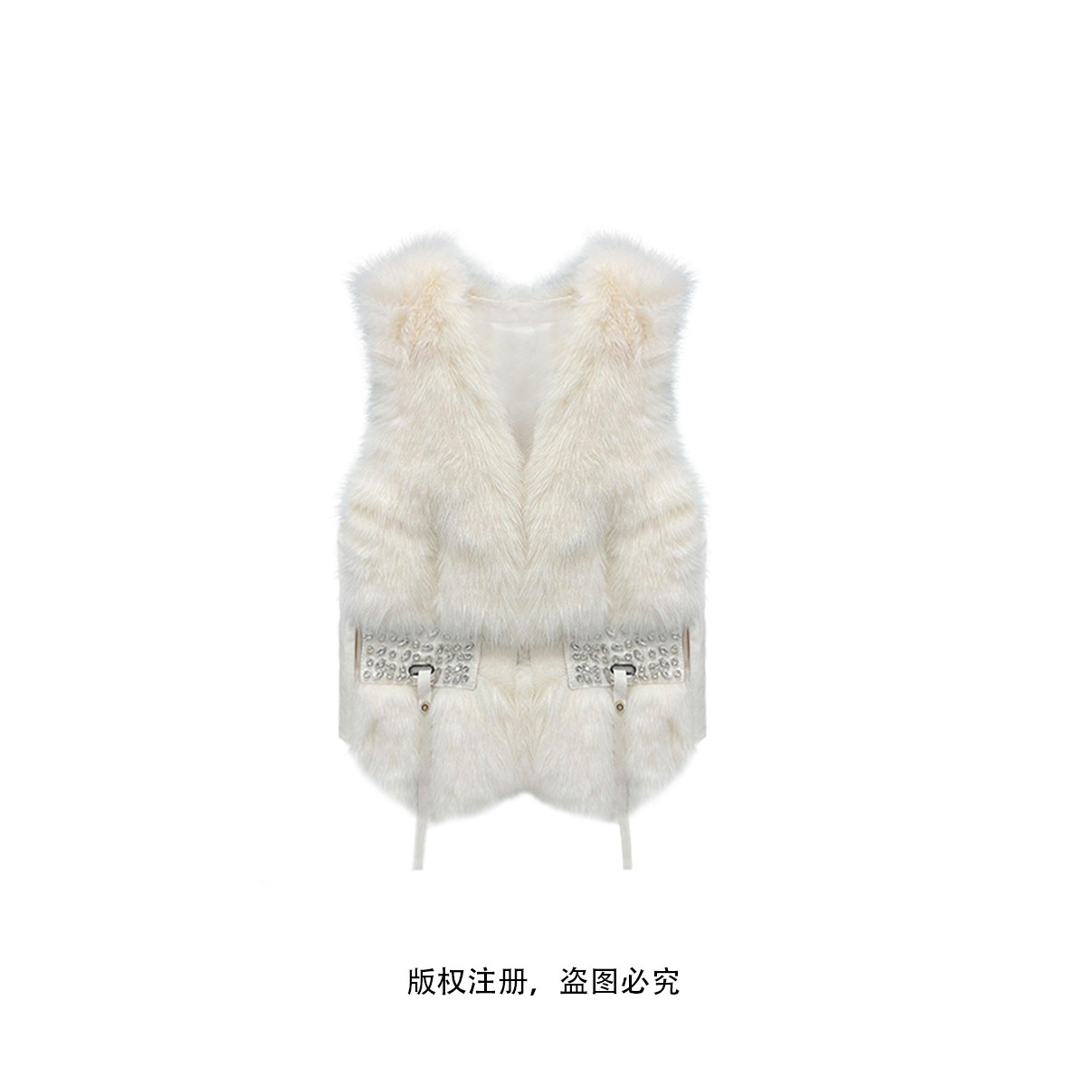 【COCOLOYIS】冬款女装轻奢时尚修身马甲短外套25010223