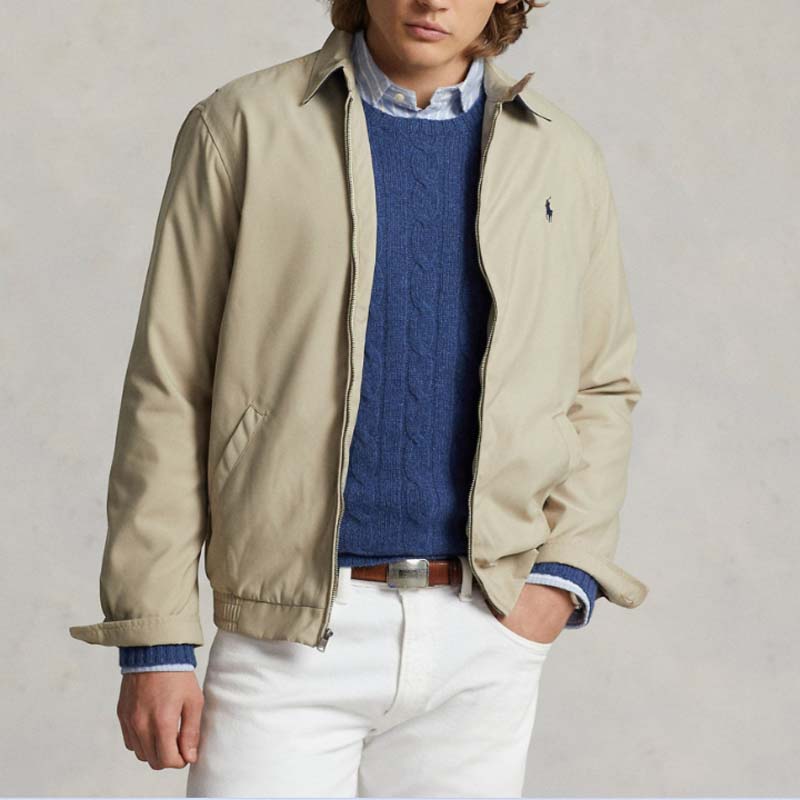 POLO RALPH LAUREN拉夫劳伦翻领防风休闲老钱风夹克外套710548506