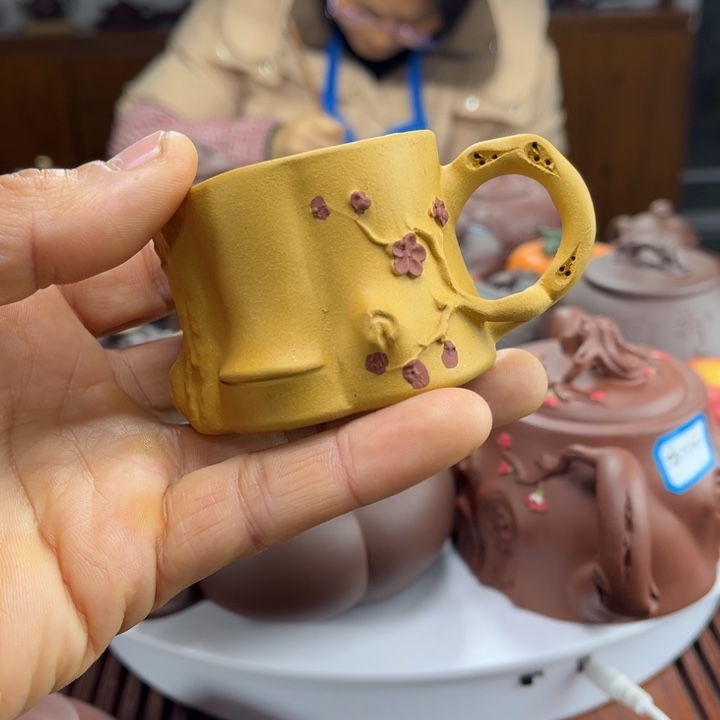 紫砂茶壶紫砂花香